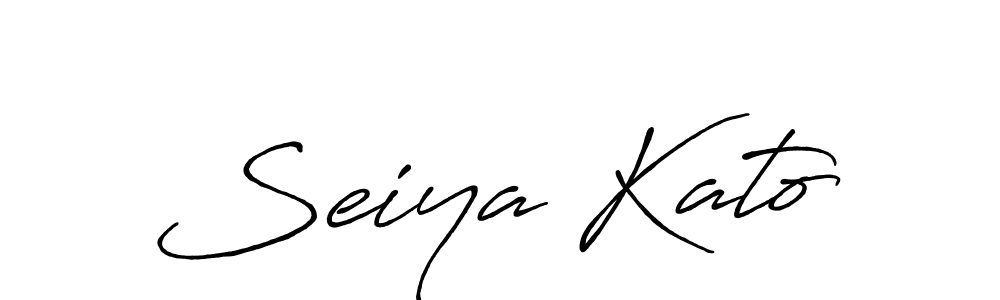 How to make Seiya Kato signature? Antro_Vectra_Bolder is a professional autograph style. Create handwritten signature for Seiya Kato name. Seiya Kato signature style 7 images and pictures png