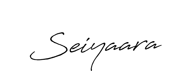 Use a signature maker to create a handwritten signature online. With this signature software, you can design (Antro_Vectra_Bolder) your own signature for name Seiyaara. Seiyaara signature style 7 images and pictures png