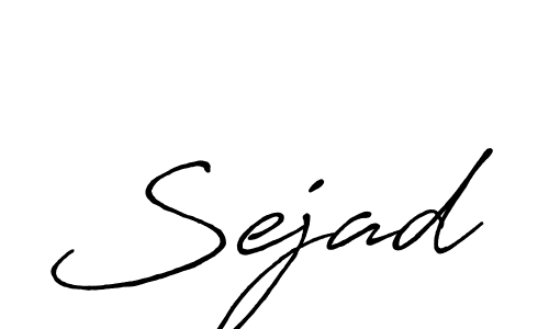 Design your own signature with our free online signature maker. With this signature software, you can create a handwritten (Antro_Vectra_Bolder) signature for name Sejad. Sejad signature style 7 images and pictures png