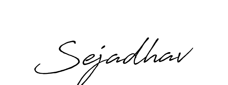 How to make Sejadhav signature? Antro_Vectra_Bolder is a professional autograph style. Create handwritten signature for Sejadhav name. Sejadhav signature style 7 images and pictures png