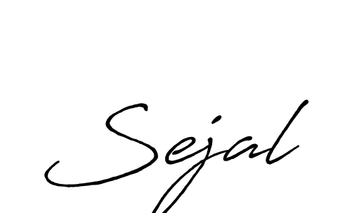 if you are searching for the best signature style for your name Sejal. so please give up your signature search. here we have designed multiple signature styles  using Antro_Vectra_Bolder. Sejal signature style 7 images and pictures png