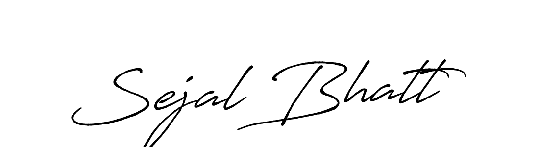 Also we have Sejal Bhatt name is the best signature style. Create professional handwritten signature collection using Antro_Vectra_Bolder autograph style. Sejal Bhatt signature style 7 images and pictures png