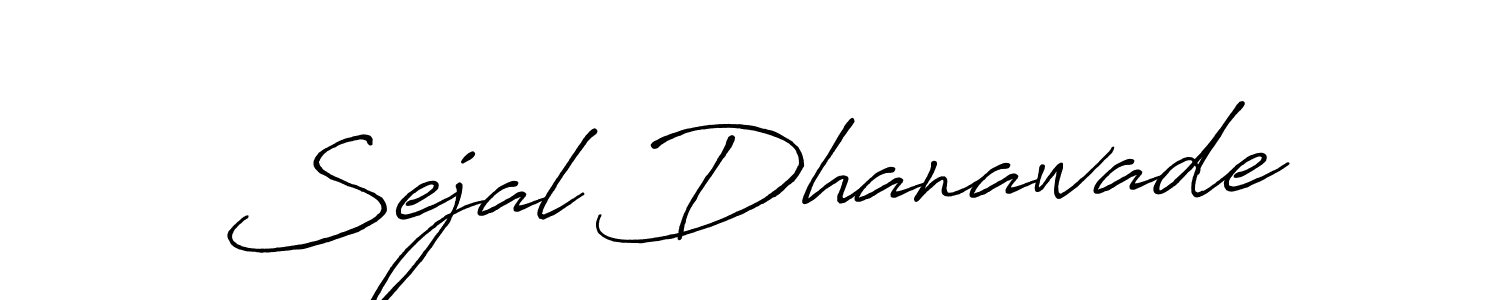 This is the best signature style for the Sejal Dhanawade name. Also you like these signature font (Antro_Vectra_Bolder). Mix name signature. Sejal Dhanawade signature style 7 images and pictures png