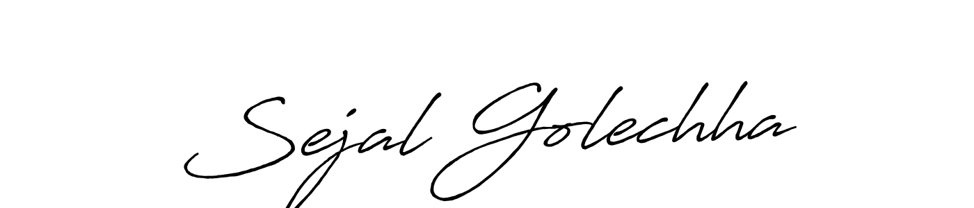 This is the best signature style for the Sejal Golechha name. Also you like these signature font (Antro_Vectra_Bolder). Mix name signature. Sejal Golechha signature style 7 images and pictures png