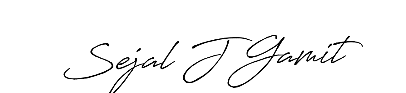 Similarly Antro_Vectra_Bolder is the best handwritten signature design. Signature creator online .You can use it as an online autograph creator for name Sejal J Gamit. Sejal J Gamit signature style 7 images and pictures png