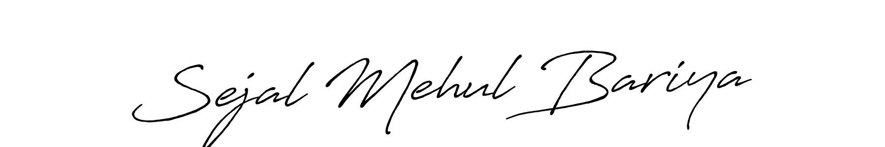 How to Draw Sejal Mehul Bariya signature style? Antro_Vectra_Bolder is a latest design signature styles for name Sejal Mehul Bariya. Sejal Mehul Bariya signature style 7 images and pictures png