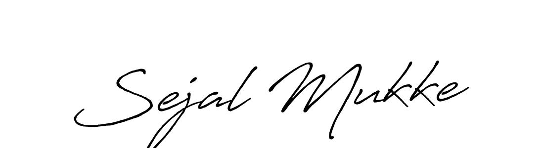 The best way (Antro_Vectra_Bolder) to make a short signature is to pick only two or three words in your name. The name Sejal Mukke include a total of six letters. For converting this name. Sejal Mukke signature style 7 images and pictures png