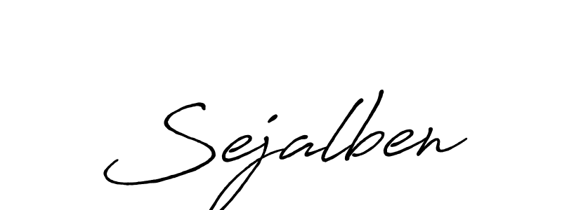 Make a beautiful signature design for name Sejalben. With this signature (Antro_Vectra_Bolder) style, you can create a handwritten signature for free. Sejalben signature style 7 images and pictures png