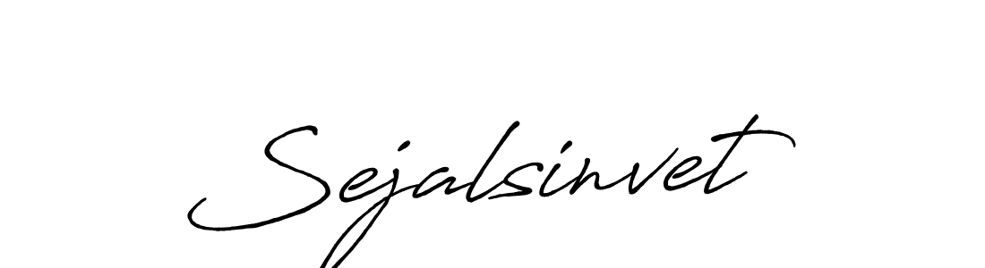 Similarly Antro_Vectra_Bolder is the best handwritten signature design. Signature creator online .You can use it as an online autograph creator for name Sejalsinvet. Sejalsinvet signature style 7 images and pictures png
