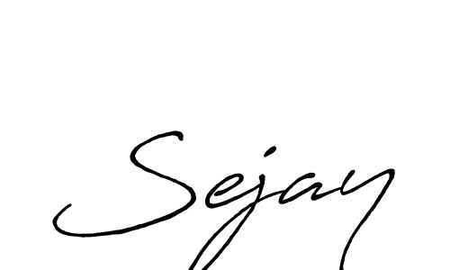 How to make Sejay signature? Antro_Vectra_Bolder is a professional autograph style. Create handwritten signature for Sejay name. Sejay signature style 7 images and pictures png