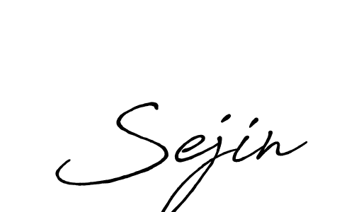 Design your own signature with our free online signature maker. With this signature software, you can create a handwritten (Antro_Vectra_Bolder) signature for name Sejin. Sejin signature style 7 images and pictures png
