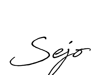 You should practise on your own different ways (Antro_Vectra_Bolder) to write your name (Sejo) in signature. don't let someone else do it for you. Sejo signature style 7 images and pictures png