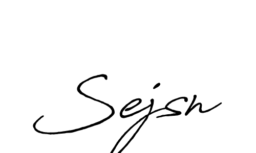 You should practise on your own different ways (Antro_Vectra_Bolder) to write your name (Sejsn) in signature. don't let someone else do it for you. Sejsn signature style 7 images and pictures png