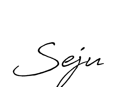 How to make Seju signature? Antro_Vectra_Bolder is a professional autograph style. Create handwritten signature for Seju name. Seju signature style 7 images and pictures png