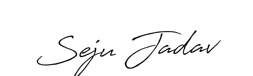 Also we have Seju Jadav name is the best signature style. Create professional handwritten signature collection using Antro_Vectra_Bolder autograph style. Seju Jadav signature style 7 images and pictures png