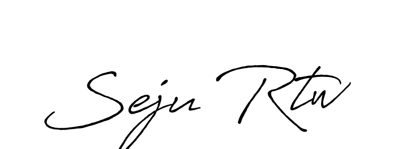 Create a beautiful signature design for name Seju Rtw. With this signature (Antro_Vectra_Bolder) fonts, you can make a handwritten signature for free. Seju Rtw signature style 7 images and pictures png