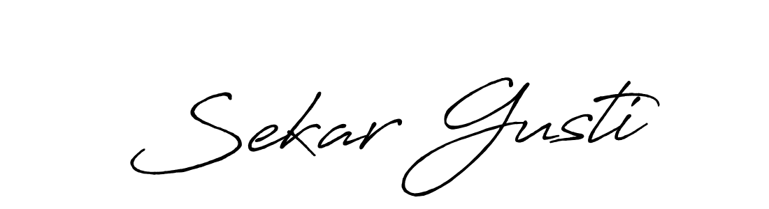 Make a beautiful signature design for name Sekar Gusti. Use this online signature maker to create a handwritten signature for free. Sekar Gusti signature style 7 images and pictures png