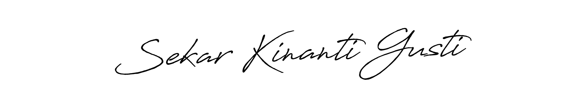 Use a signature maker to create a handwritten signature online. With this signature software, you can design (Antro_Vectra_Bolder) your own signature for name Sekar Kinanti Gusti. Sekar Kinanti Gusti signature style 7 images and pictures png