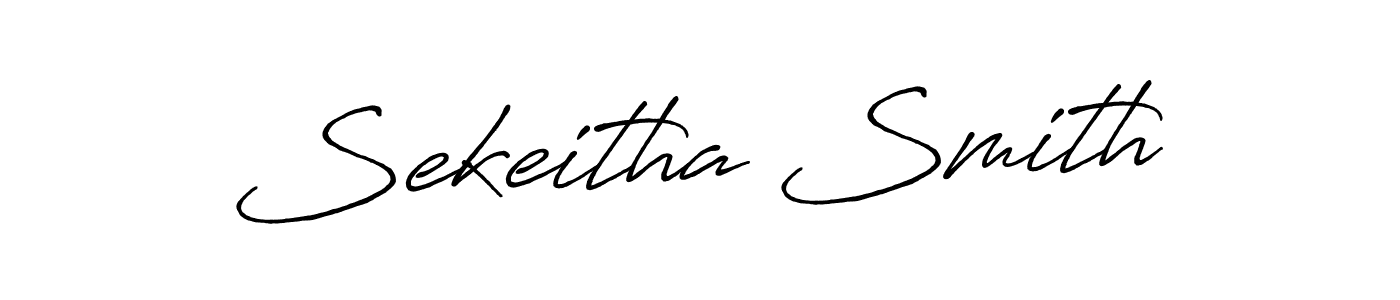 You should practise on your own different ways (Antro_Vectra_Bolder) to write your name (Sekeitha Smith) in signature. don't let someone else do it for you. Sekeitha Smith signature style 7 images and pictures png