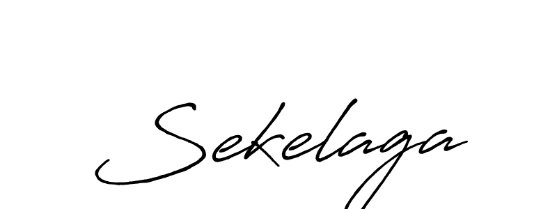 Make a beautiful signature design for name Sekelaga. With this signature (Antro_Vectra_Bolder) style, you can create a handwritten signature for free. Sekelaga signature style 7 images and pictures png