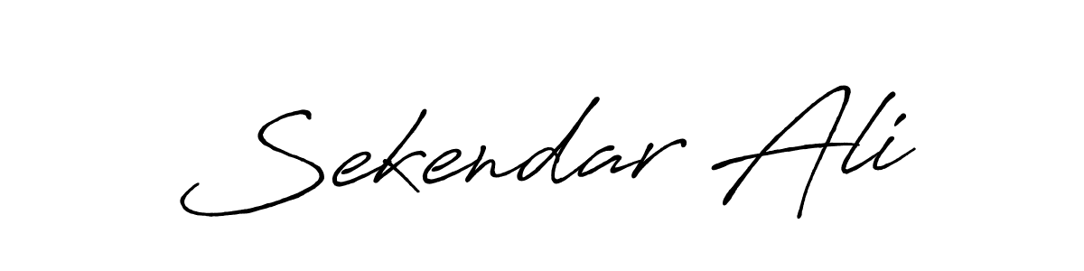 Also we have Sekendar Ali name is the best signature style. Create professional handwritten signature collection using Antro_Vectra_Bolder autograph style. Sekendar Ali signature style 7 images and pictures png