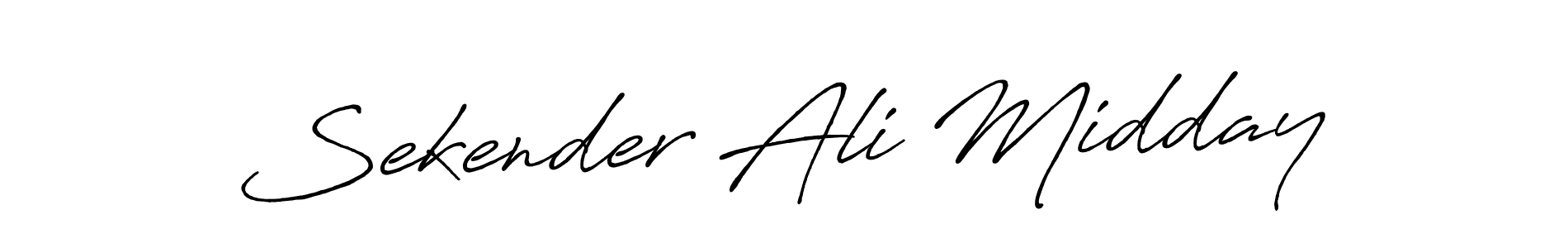 Sekender Ali Midday stylish signature style. Best Handwritten Sign (Antro_Vectra_Bolder) for my name. Handwritten Signature Collection Ideas for my name Sekender Ali Midday. Sekender Ali Midday signature style 7 images and pictures png