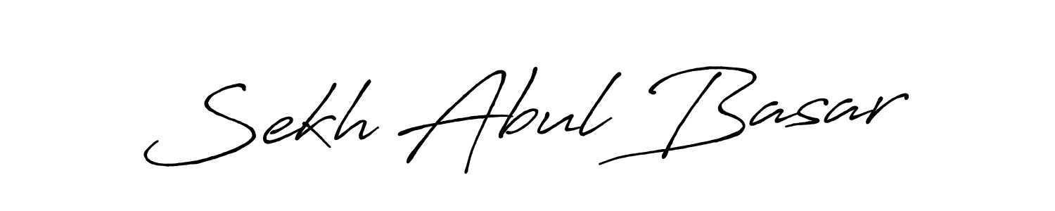 It looks lik you need a new signature style for name Sekh Abul Basar. Design unique handwritten (Antro_Vectra_Bolder) signature with our free signature maker in just a few clicks. Sekh Abul Basar signature style 7 images and pictures png