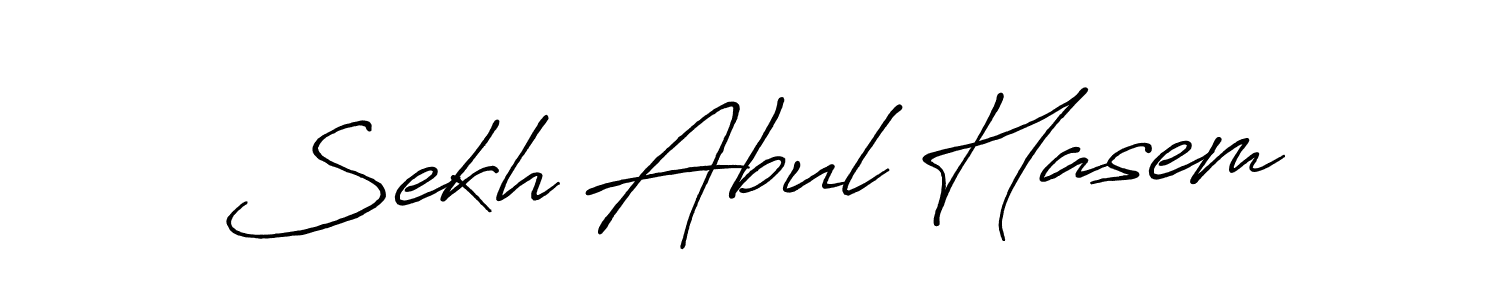 Use a signature maker to create a handwritten signature online. With this signature software, you can design (Antro_Vectra_Bolder) your own signature for name Sekh Abul Hasem. Sekh Abul Hasem signature style 7 images and pictures png