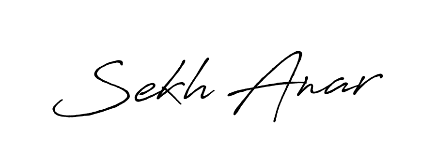 Use a signature maker to create a handwritten signature online. With this signature software, you can design (Antro_Vectra_Bolder) your own signature for name Sekh Anar. Sekh Anar signature style 7 images and pictures png