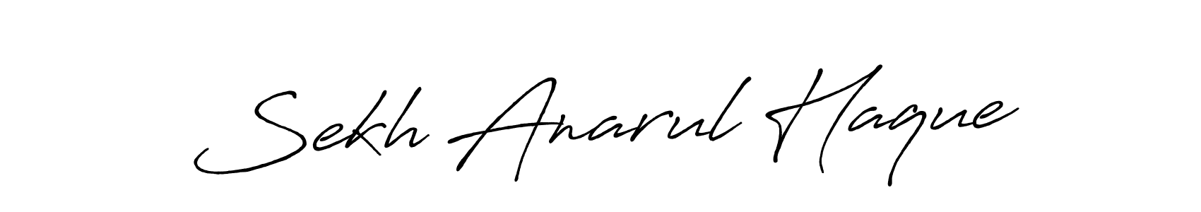 Use a signature maker to create a handwritten signature online. With this signature software, you can design (Antro_Vectra_Bolder) your own signature for name Sekh Anarul Haque. Sekh Anarul Haque signature style 7 images and pictures png