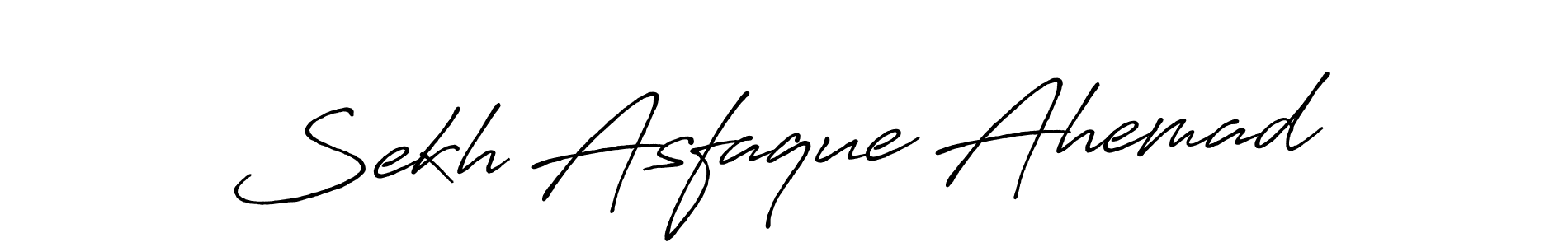 How to make Sekh Asfaque Ahemad signature? Antro_Vectra_Bolder is a professional autograph style. Create handwritten signature for Sekh Asfaque Ahemad name. Sekh Asfaque Ahemad signature style 7 images and pictures png