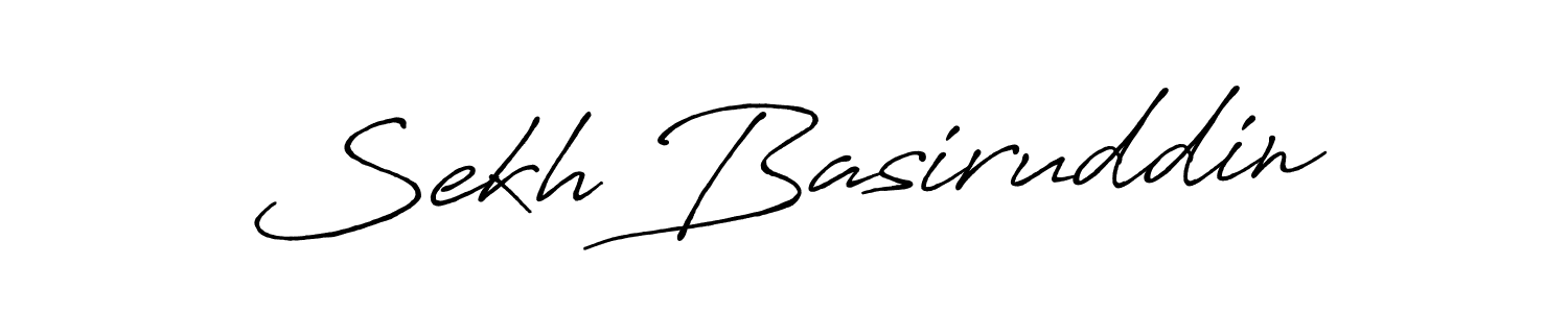 Sekh Basiruddin stylish signature style. Best Handwritten Sign (Antro_Vectra_Bolder) for my name. Handwritten Signature Collection Ideas for my name Sekh Basiruddin. Sekh Basiruddin signature style 7 images and pictures png