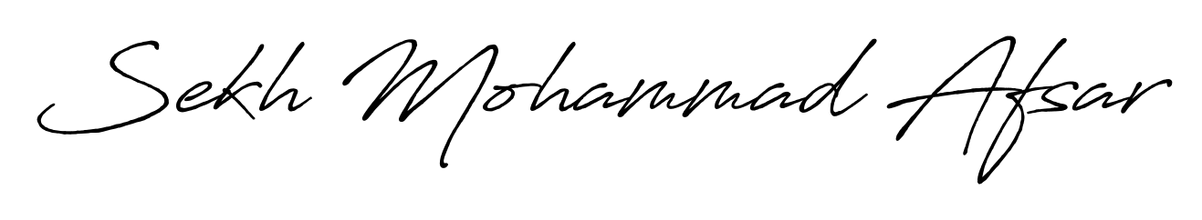 Enhance your business communications with Sekh Mohammad Afsar signature in Antro_Vectra_Bolder lettering. Clean, modern, and universally compatible. Sekh Mohammad Afsar signature style 7 images and pictures png