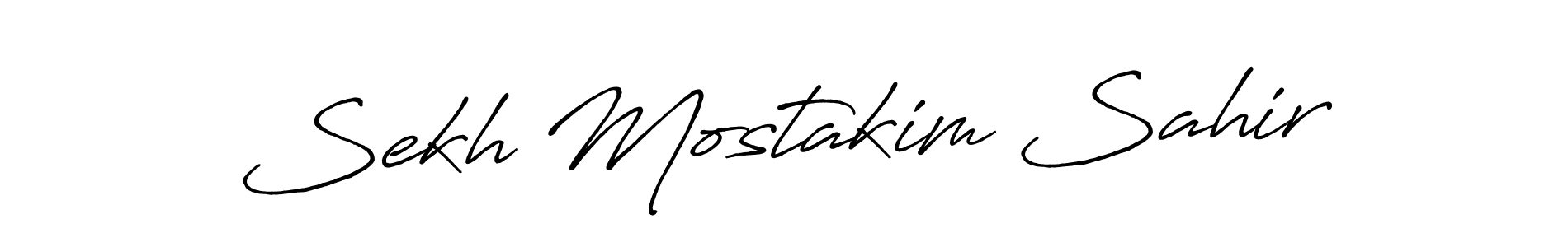 Once you've used our free online signature maker to create your best signature Antro_Vectra_Bolder style, it's time to enjoy all of the benefits that Sekh Mostakim Sahir name signing documents. Sekh Mostakim Sahir signature style 7 images and pictures png