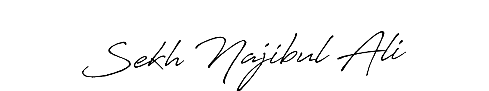 It looks lik you need a new signature style for name Sekh Najibul Ali. Design unique handwritten (Antro_Vectra_Bolder) signature with our free signature maker in just a few clicks. Sekh Najibul Ali signature style 7 images and pictures png