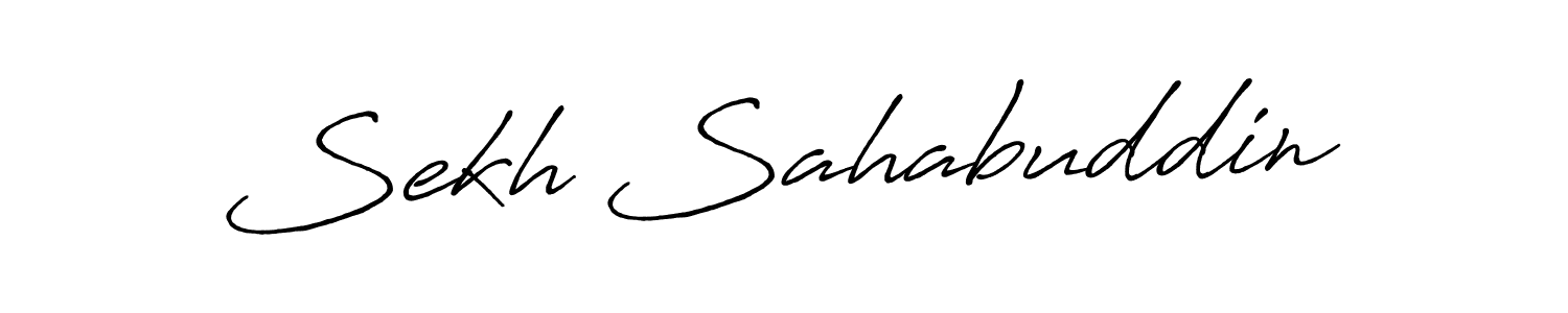 Sekh Sahabuddin stylish signature style. Best Handwritten Sign (Antro_Vectra_Bolder) for my name. Handwritten Signature Collection Ideas for my name Sekh Sahabuddin. Sekh Sahabuddin signature style 7 images and pictures png