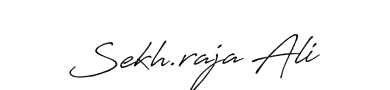 Create a beautiful signature design for name Sekh.raja Ali. With this signature (Antro_Vectra_Bolder) fonts, you can make a handwritten signature for free. Sekh.raja Ali signature style 7 images and pictures png