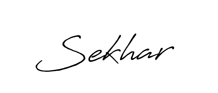 How to make Sekhar  name signature. Use Antro_Vectra_Bolder style for creating short signs online. This is the latest handwritten sign. Sekhar  signature style 7 images and pictures png