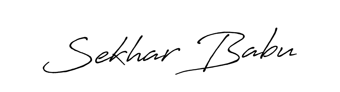 Also we have Sekhar Babu name is the best signature style. Create professional handwritten signature collection using Antro_Vectra_Bolder autograph style. Sekhar Babu signature style 7 images and pictures png