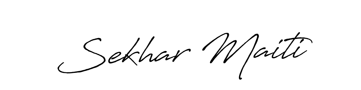 Make a short Sekhar Maiti signature style. Manage your documents anywhere anytime using Antro_Vectra_Bolder. Create and add eSignatures, submit forms, share and send files easily. Sekhar Maiti signature style 7 images and pictures png