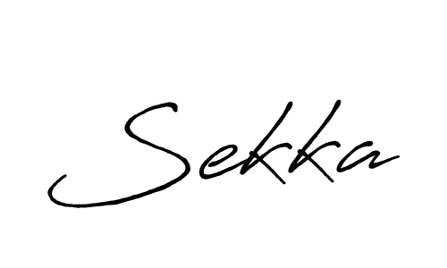 Use a signature maker to create a handwritten signature online. With this signature software, you can design (Antro_Vectra_Bolder) your own signature for name Sekka. Sekka signature style 7 images and pictures png