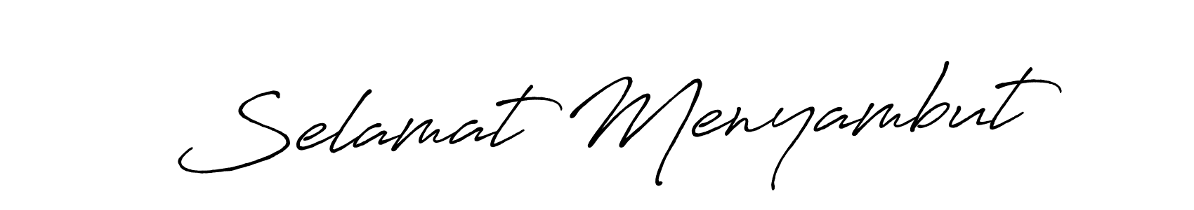 Here are the top 10 professional signature styles for the name Selamat Menyambut. These are the best autograph styles you can use for your name. Selamat Menyambut signature style 7 images and pictures png