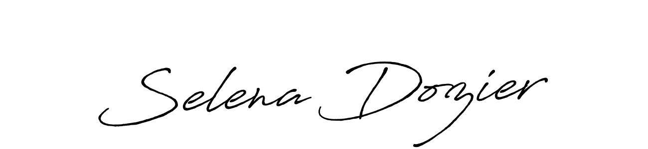 Make a beautiful signature design for name Selena Dozier. With this signature (Antro_Vectra_Bolder) style, you can create a handwritten signature for free. Selena Dozier signature style 7 images and pictures png