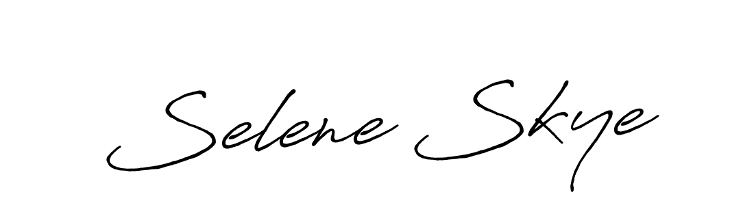 if you are searching for the best signature style for your name Selene Skye. so please give up your signature search. here we have designed multiple signature styles  using Antro_Vectra_Bolder. Selene Skye signature style 7 images and pictures png
