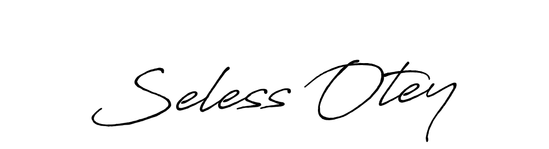 Design your own signature with our free online signature maker. With this signature software, you can create a handwritten (Antro_Vectra_Bolder) signature for name Seless Otey. Seless Otey signature style 7 images and pictures png