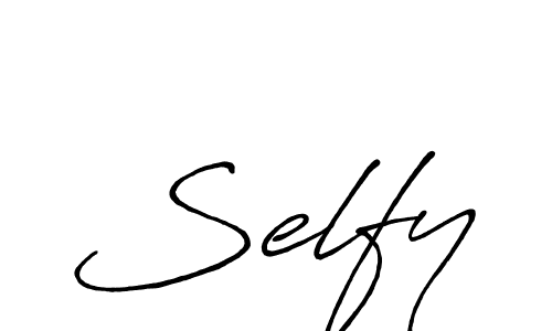 You should practise on your own different ways (Antro_Vectra_Bolder) to write your name (Selfy) in signature. don't let someone else do it for you. Selfy signature style 7 images and pictures png