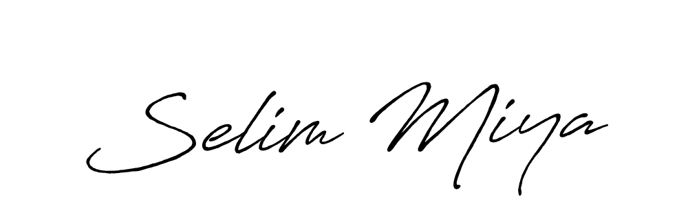 Also we have Selim Miya name is the best signature style. Create professional handwritten signature collection using Antro_Vectra_Bolder autograph style. Selim Miya signature style 7 images and pictures png