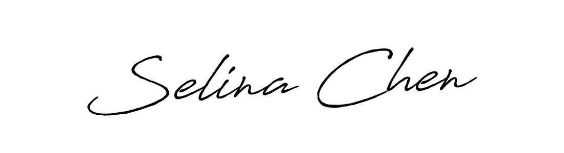 Selina Chen stylish signature style. Best Handwritten Sign (Antro_Vectra_Bolder) for my name. Handwritten Signature Collection Ideas for my name Selina Chen. Selina Chen signature style 7 images and pictures png