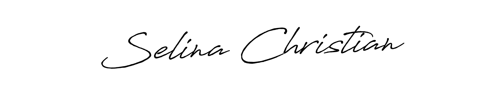 Make a short Selina Christian signature style. Manage your documents anywhere anytime using Antro_Vectra_Bolder. Create and add eSignatures, submit forms, share and send files easily. Selina Christian signature style 7 images and pictures png