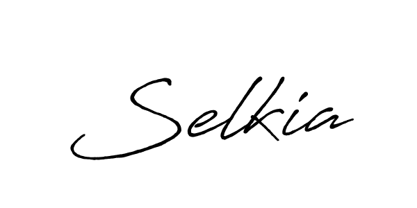 Design your own signature with our free online signature maker. With this signature software, you can create a handwritten (Antro_Vectra_Bolder) signature for name Selkia. Selkia signature style 7 images and pictures png